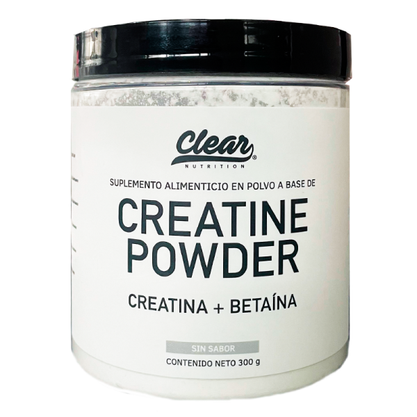 Creatina Monohidratada + Betaína 300g - 60 porciones.